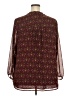 Daniel Rainn Burgundy Long Sleeve Blouse Size 2X - photo 2
