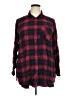Torrid Plaid Burgundy Long Sleeve Button-Down Shirt Size 3X Plus (3) - photo 1