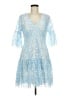 Boston Proper 100% Polyester Blue Cocktail Dress Size 8 - photo 1