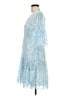 Boston Proper 100% Polyester Blue Cocktail Dress Size 8 - photo 5