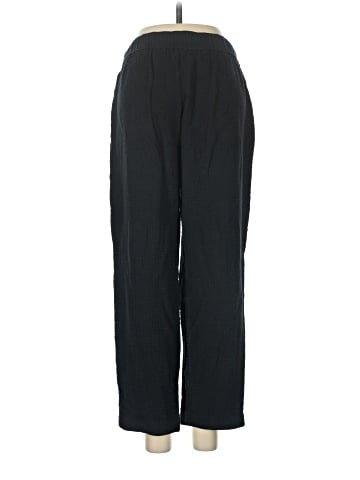 Madewell Cotton-Linen Pull-On High-Rise Tapered Pants: Button-Front Edition (view 2)