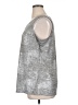 Susan Graver Metallic Silver Sleeveless T-Shirt Size 1X - photo 5