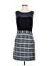 Moulinette Soeurs 100% Polyester Houndstooth Blue Casual Dress Size 6 - photo 1