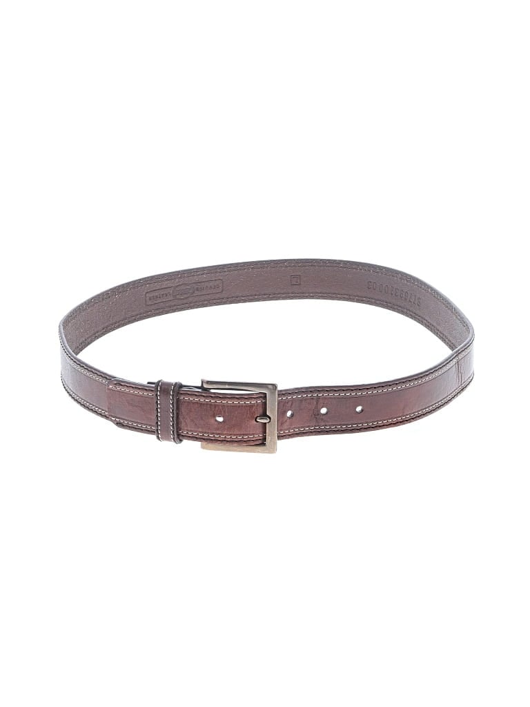 Pre-owned Fossil Leather Belt In Brown