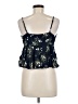 Mi ami 100% Rayon Blue Sleeveless Blouse Size M - photo 2