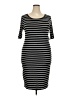 Lularoe Stripes Black Casual Dress Size 2X - photo 1