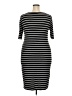 Lularoe Stripes Black Casual Dress Size 2X - photo 2