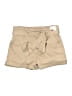 Express Solid Tan Khaki Shorts Size 12 - photo 1