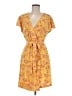 Nine West Print Yellow Casual Dress Size M - photo 1