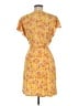 Nine West Print Yellow Casual Dress Size M - photo 2