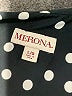 Merona 100% Polyester Polka Dots Black Long Sleeve Blouse Size L - photo 7