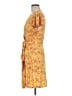 Nine West Print Yellow Casual Dress Size M - photo 5