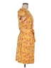 Nine West Print Yellow Casual Dress Size M - photo 4