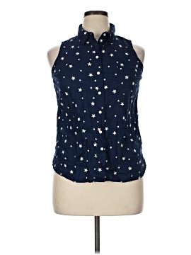 Faded Glory Sleeveless Button Down Shirt