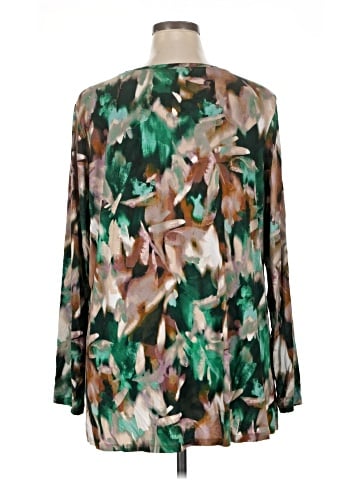 LOGO by Lori Goldstein Long Sleeve Blouse (view 2)