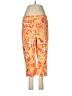 Chico's Print Orange Active Pants Size Med (1) - photo 1