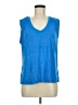 Halogen Blue Sleeveless Top Size M - photo 1
