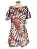 Cache 100% Linen Tropical Orange Romper Size L - photo 2