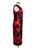Connected Apparel Print Red Cocktail Dress Size 10 - photo 4