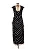 WAYF 100% Polyester Polka Dots Black Casual Dress Size L - photo 2
