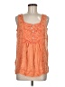 Metropolitan 100% Rayon Orange Sleeveless Blouse Size M - photo 1