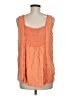 Metropolitan 100% Rayon Orange Sleeveless Blouse Size M - photo 2