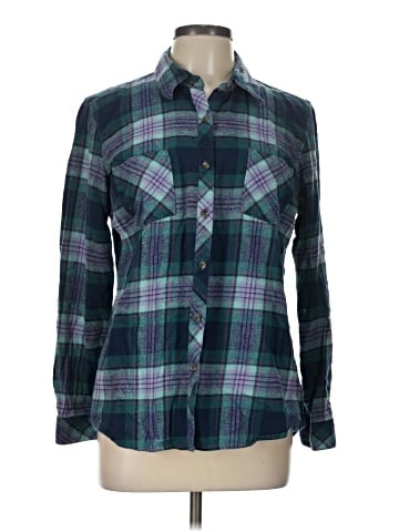 Natural Reflections Long Sleeve Button-Down Shirt (view 1)