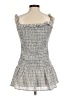 Stiletto's Tweed Checkered-gingham Plaid Blue Gray Casual Dress Size M (estimated) - photo 2