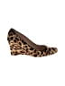 J.Crew Collection Animal Print Brown Wedges Size 11 - photo 1