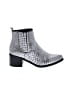 Blondo 100% Leather Silver Ankle Boots Size 6 - photo 1