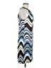 ECI 100% Silk Graphic Blue Casual Dress Size 8 - photo 4