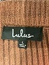 Lulus Color Block Tan Pullover Sweater Size L - photo 7
