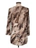 Dana Buchman Animal Print Brown 3/4 Sleeve Blouse Size L - photo 2