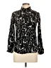 Big Dart 100% Viscose Black Long Sleeve Blouse Size 10 - photo 1