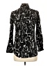 Big Dart 100% Viscose Black Long Sleeve Blouse Size 10 - photo 2