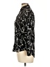 Big Dart 100% Viscose Black Long Sleeve Blouse Size 10 - photo 5