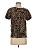 Joie 100% Viscose Brown Short Sleeve Top Size S - photo 1