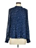 Halogen 100% Polyester Blue Long Sleeve Blouse Size M - photo 1