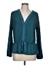 Les Serein Teal Long Sleeve Blouse Size L - photo 1