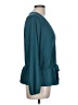 Les Serein Teal Long Sleeve Blouse Size L - photo 4