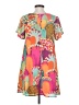 Judith March 100% Polyester Print Orange Casual Dress Size S - photo 2