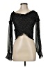 Lucy Paris 100% Polyester Black Long Sleeve Blouse Size M - photo 1
