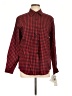 Evan Picone 100% Cotton Houndstooth Red Long Sleeve Button-Down Shirt Size 12 - photo 1