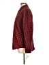 Evan Picone 100% Cotton Houndstooth Red Long Sleeve Button-Down Shirt Size 12 - photo 5