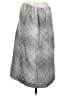 Theory 100% Silk Chevron-herringbone Silver Silk Skirt Size 10 - photo 1