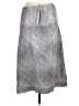 Theory 100% Silk Chevron-herringbone Silver Silk Skirt Size 10 - photo 2