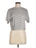 Unbranded Stripes Gray Short Sleeve T-Shirt Size M - photo 1