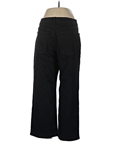 Madewell The Petite Perfect Vintage Wide-Leg Jean in Black Rinse Wash (view 2)
