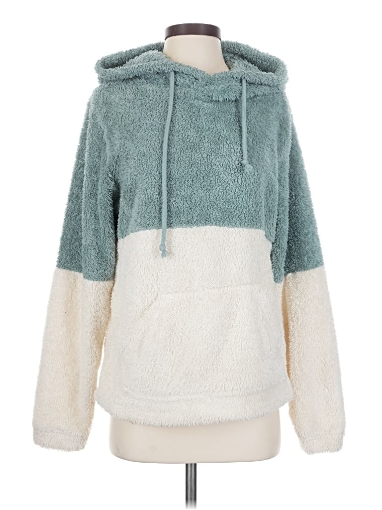 Pre-owned Hem & Thread Sweatshirt In Teal