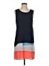BCBGMAXAZRIA 100% Polyester Color Block Blue Casual Dress Size 2 - photo 1